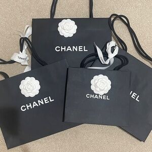 Chanel Black Shopping Bags